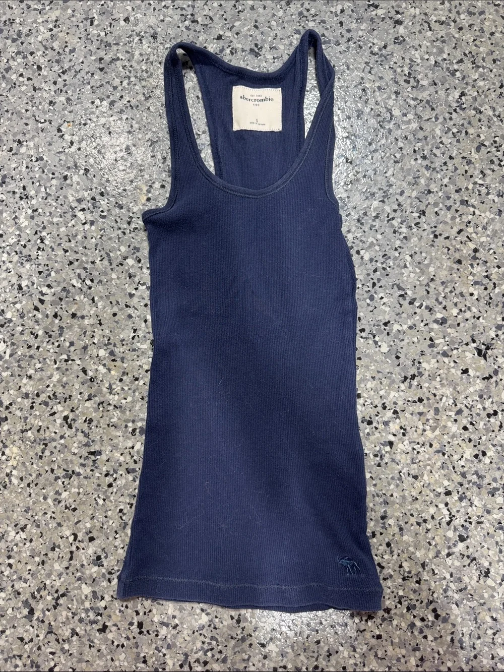Abercrombie & Fitch Navy Ribbed Tank - Picture 1 of 3